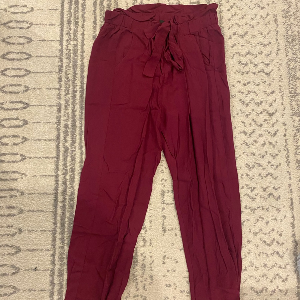 Red Linen pants